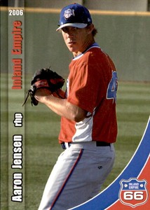 2006 Inland Empire 66ers Grandstand #26 Aaron Jensen Springville Utah UT Card