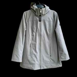 ANDREW MARC Damen 4 Way Stretch Long Softshell Jacke mit Kapuze Gr. L - Bild 1 von 10