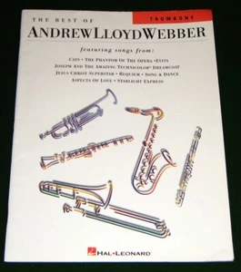 Trombone Book:The Best of Andrew Lloyd Webber with Sheet Music, Memory, Only You - Picture 1 of 8