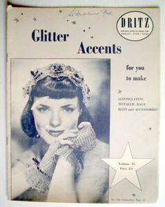 LIBRO AÑOS 50 Nº965, ACENTOS BRILLANTES PARA HACER *** LIVRE DES ANN. 50, CROCHET, ANGLAIS - Imagen 1 de 4