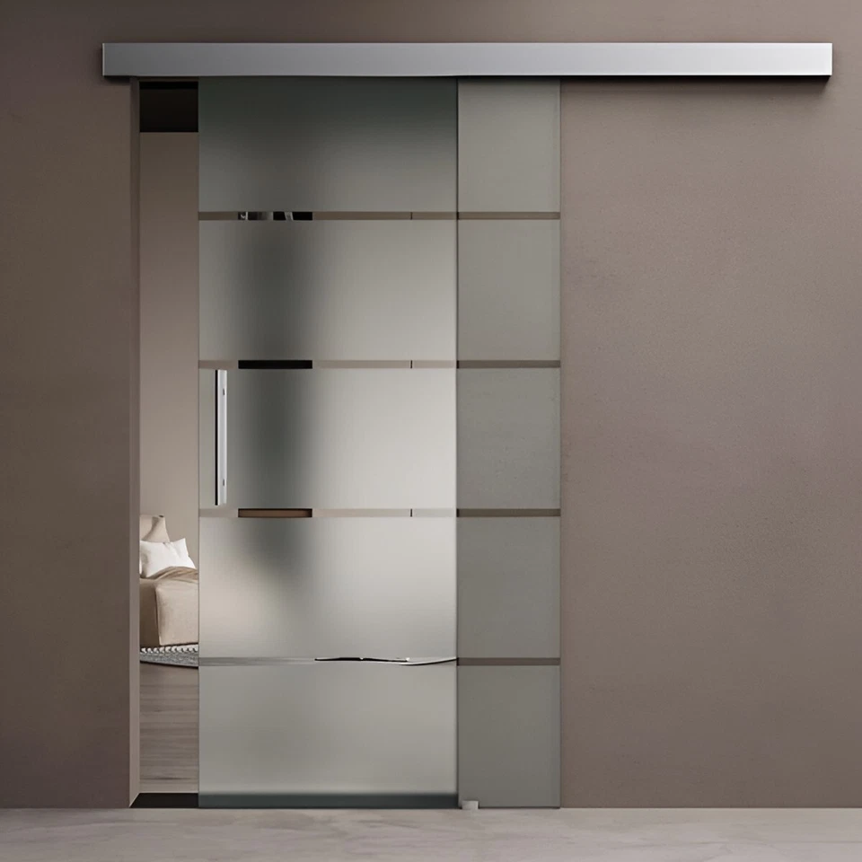 Home Interior Sliding Glass Doors Track Rail Kit Driver Pattern Range 775-1025mm - Image 1 of 4