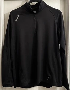 Black Ogio Facebook Employee Long Sleeve 1/4 Zip Pullover Sweater Jacket Size XL - Picture 1 of 7