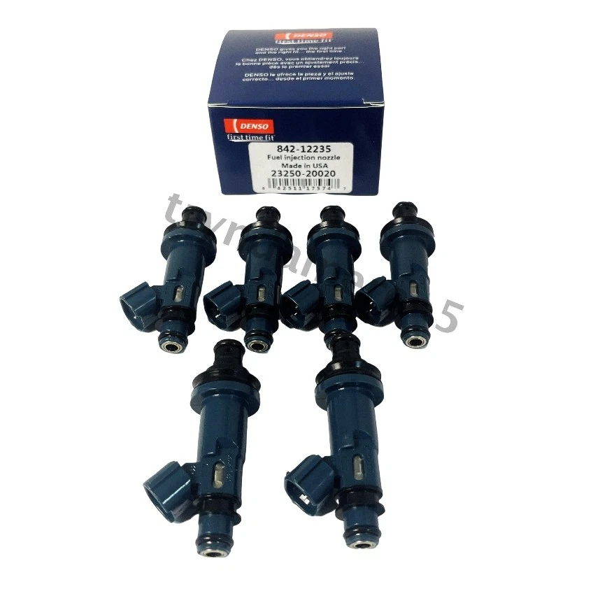 NEW Denso Fuel Injectors Set (6) 23250-20020 for 1997-2004 Lexus Toyota 3.0L V6 - Imagem 1 de 4