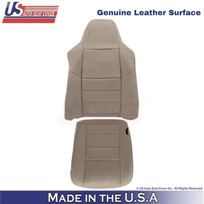 Cubiertas de repuesto de cuero para conductor delantero tostado para Ford F250 F350 Lariat 2005-2007 Foto 1 de 4