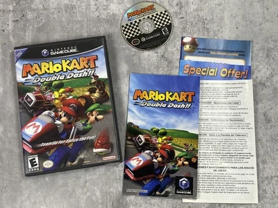 Mario Kart Double Dash Nintendo GameCube 2003 CIB Complete Inserts Tested Works - Image 1 of 4
