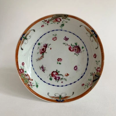 Antique 18th Century Chinese Famille Rose Porcelain Small Plate Qing Dynasty (1) - Bild 1 von 4