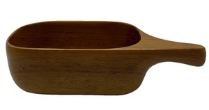 MCM Sowe Konst Sovestad Teakholz Nussschale mit Griff Made in Sweden 7”x4”x2” - Bild 1 von 13