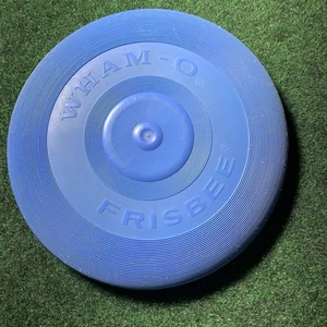 Disco volante vintage l'originale 1966 WHAM-O blu FRISBEE 9 pollici diametro MADE USA - Foto 1 di 4