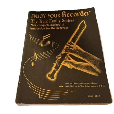 Enjoy Your Recorder The Trapp Family Singers' Instruction Book Sheet Music - Image 1 of 4