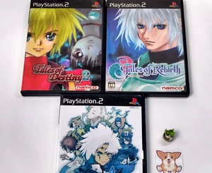 Lot 3 Set Tales of Legendia Rebirth Destiny2 PS2 NAMCO SONY Playstation2 - Picture 1 of 22