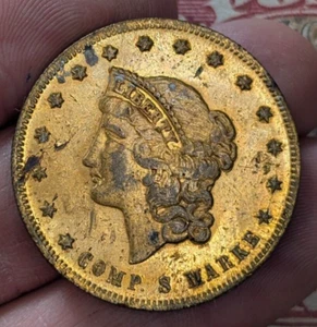 Liberty Head Composition Spiel Marke Gaming Token - Picture 1 of 2