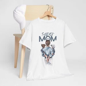 Super Mom Watercolor T-Shirt - Mother’s Day Gift Tee | Gift for Her & Family - Picture 1 of 53