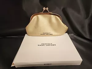 New Marc Jacobs Perfect Gold Clutch/Pouch - Picture 1 of 4