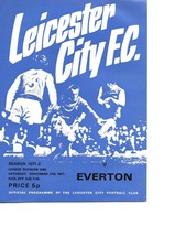Leicester City V Everton 1971 Inc FL Review vedi foto