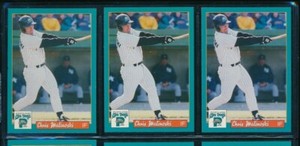lot (3) 1994 Portland Sea Dogs Chris Malinoski Player Baseball (BL41) SWSW6