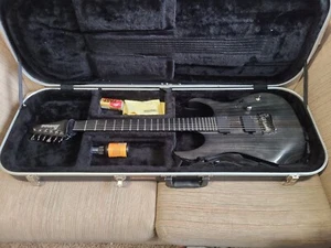 Ibanez RGIT20FE Iron Label Electric Guitar Transparent Gray Flat w/Hard case - Picture 1 of 11