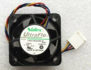 NEW NIDEC U40G12BS4AB5-57 12V 0.12A Fan 40*40*20mm 4-Pin PWM Mute Cooling Fan - Picture 1 of 4