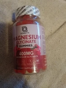 Magnesium Glycinate Gummies 400 mg. 60 Gummies. Expiration 1/2025 - Picture 1 of 3