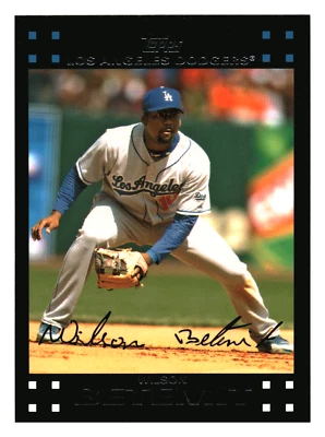 2007 Topps Wilson Betemit Los Angeles Dodgers  #495 Centered Mint Foto 1 de 2