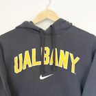 Vintage Nike Centre Swoosh Ualbany Graphic Printed Spellout College Hoodie