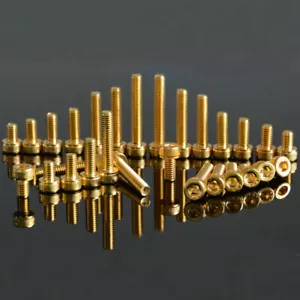 Pernos hexagonales a tornillo cabeza de copa cilíndrica Allen con revestimiento de titanio dorado M6*6-40 mm - Imagen 1 de 1