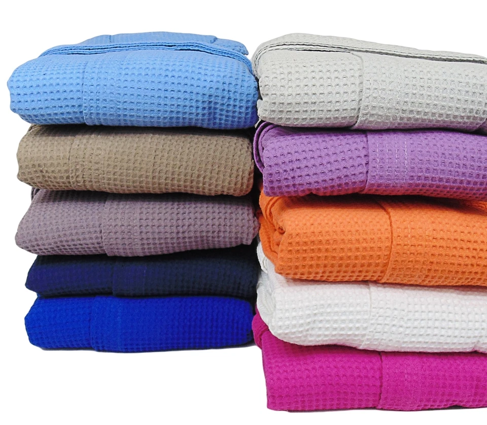 SANDS AND STONE Accappatoio unisex a nido d'ape puro Cotone taglie s-m-l-xl-xxl uomo donna