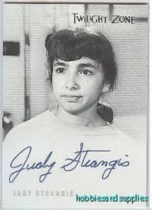 Twilight Zone 4 Autograph Card Judy Strangis Rittenhouse