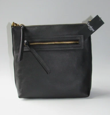 Botkier New York Beatrice Genuine Leather Crossbody Bag Black NWT $228 - Image 1 of 4