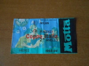 biglietto stadio-MILAN vs PIACENZA 1993-94 COPPA ITALIA - Imagen 1 de 1