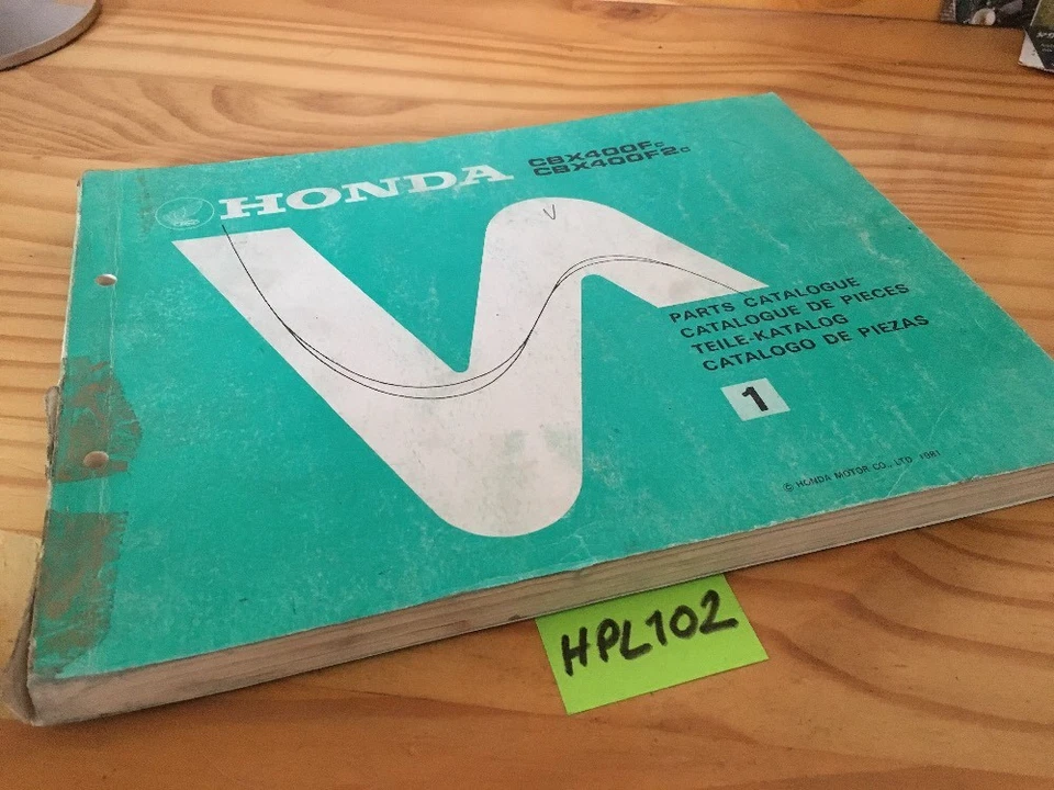 Honda CBX400F F2 CBX 400 F C CBX400F2 Piezas List Lista Catálogo Pieza Suelta - Imagen 1 de 4
