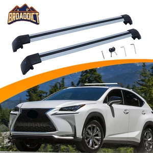 165 LBS Cross Bar Roof Cargo Rack for Lexus NX NX200t NX300 NX300H 2015-2021 - Picture 1 of 24