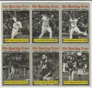 2019 Topps Heritage 2018 WORLD SERIES 6 Card Set Red Sox vs. Dodgers # 305-310 - Picture 1 of 1