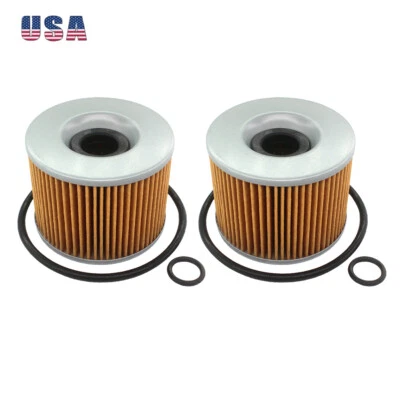 2x Oil Filter For Honda GL1000 GL1100 GL1200 CB500 650 CB750 CB900F 1982 HF-401 - Image 1 of 4