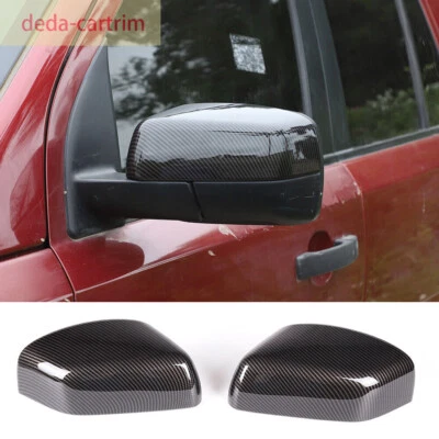 Cubierta de espejo retrovisor lateral ABS de fibra de carbono para Land Rover Freelander 2 2007-12 Foto 1 de 4