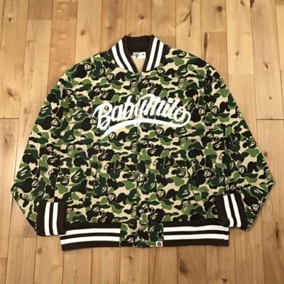 BAPE ABC milo camo sweat varsity jacket a bathing ape NIGO Size M - Image 1 of 4