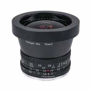 TTArtisan 7.5mm F2.0 Manual Fisheye Lens for Canon Sony Fujifilm M4/3 L-Mount - Picture 1 of 5