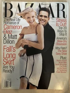 1998 AUGUST HARPER'S BAZAAR MAGAZINE - CAMERON DIAZ & MATT DILLON - L 1887 - Picture 1 of 3