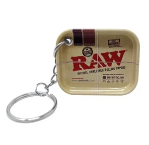 RAW Rolling Papers TINY TRAY KEYCHAIN - Rawthentic! - FREE Shipping to all USA - Picture 1 of 3