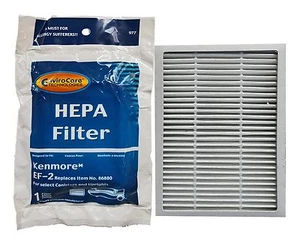 2 Kenmore Progressive EF 2 Pleated HEPA Filters for 86880 Sears Vacuum Cleaner. - Picture 1 of 1
