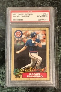 1987 Topps Tiffany #634 Rafael Palmeiro RC PSA 10 GEM MT - Bild 1 von 2