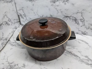 Vintage Aluminium 5 Quart Topf Retro Braun - Bild 1 von 7
