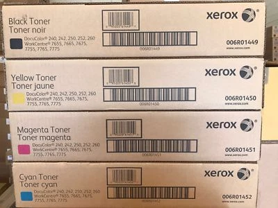 Xerox Dc240/250/252/260 Twin Toner Set 006R01449/50/51/52 (CMYK) - Image 1 of 4