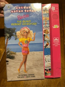 90s Barbie The Island Resort Adventure Golden Sound Story Book sealed untested - Picture 1 of 7