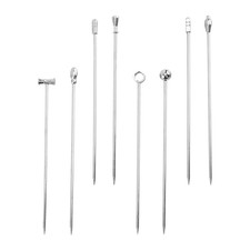 8Pcs romanzo frutta in acciaio inox forchette da cocktail da toeletta Picks forniture da cucina
