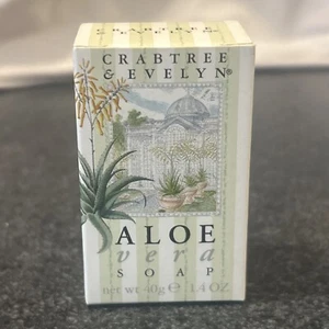 NEW Crabtree & Evelyn Vintage Aloe Vera Soap 1.4 oz / 40g FAST SHIPPING - Picture 1 of 6