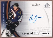 2005-06 SP Authentic Sign of the Times #JS Jim Slater AUTO - Atlanta Thrashers