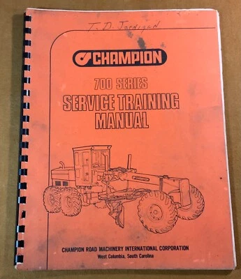 Champion 700 Series Service Training Manual - Image 1 of 4