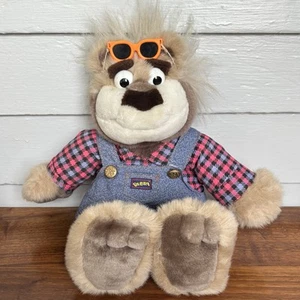 Vintage TYCO 1997 Talking Bubba Plush Bear Stuffed Animal Overalls - Bild 1 von 3
