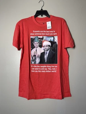 Camiseta The Office Tema Navidad Hombre Negra Talla L Nueva Camiseta Vacacional Roja Nueva Foto 1 de 4