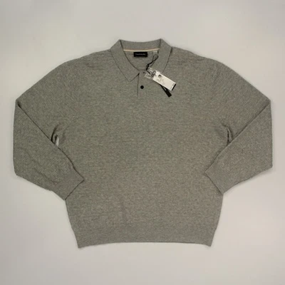 Suéter Tahari Polo Manga Larga Tejido Cesta Para Hombre XL Gris Mezcla de Lana Suave Nuevo con Etiquetas Foto 1 de 4